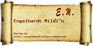 Engelhardt Milán névjegykártya