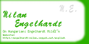 milan engelhardt business card
